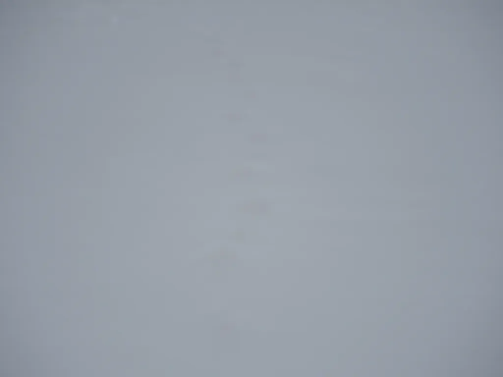 footprints just <em>barely</em> visible in the snow