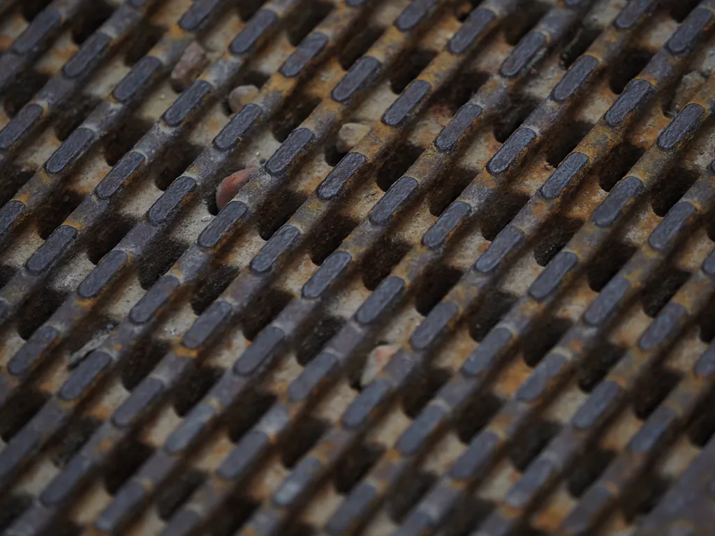 a metal grating