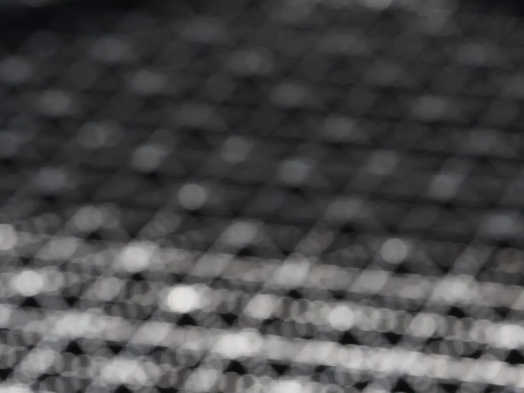 the metal grating of a bridge