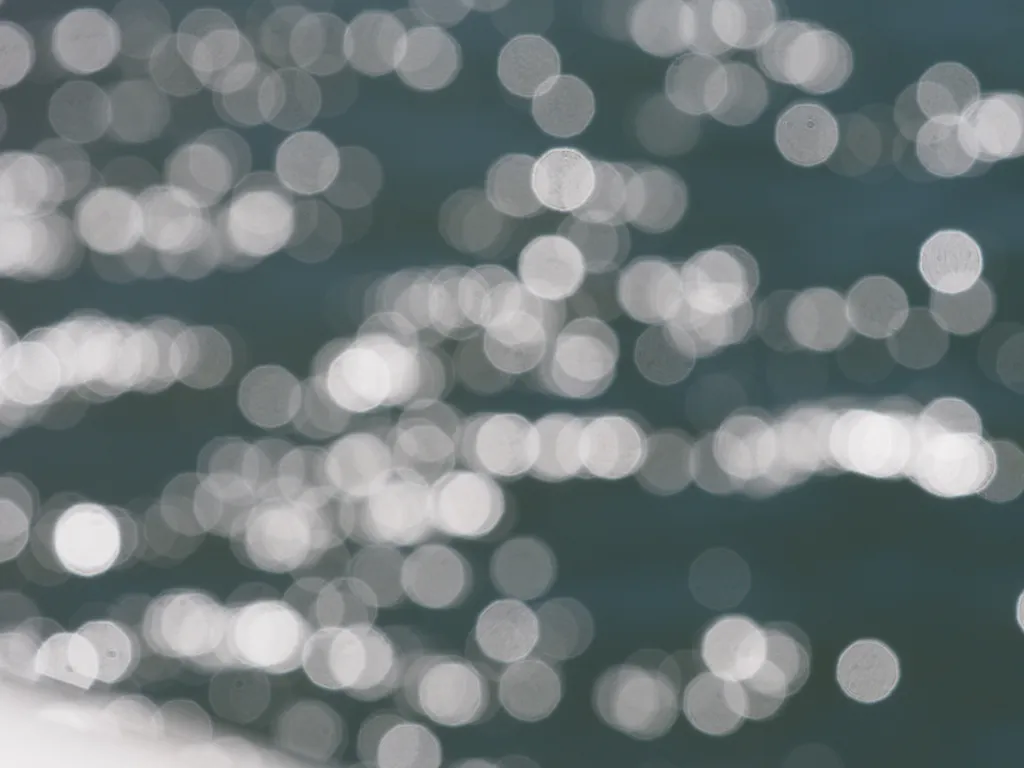 the sun reflecting on a river