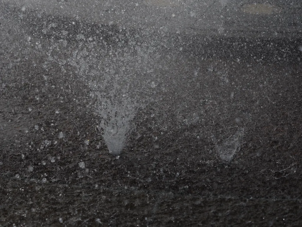 spray from a fountain