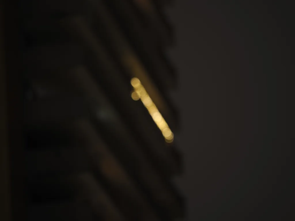 lights on an apartment balcony